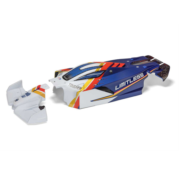 Arrma LIMITLESS Painted Decaled Trimmed Body (White/Blue)