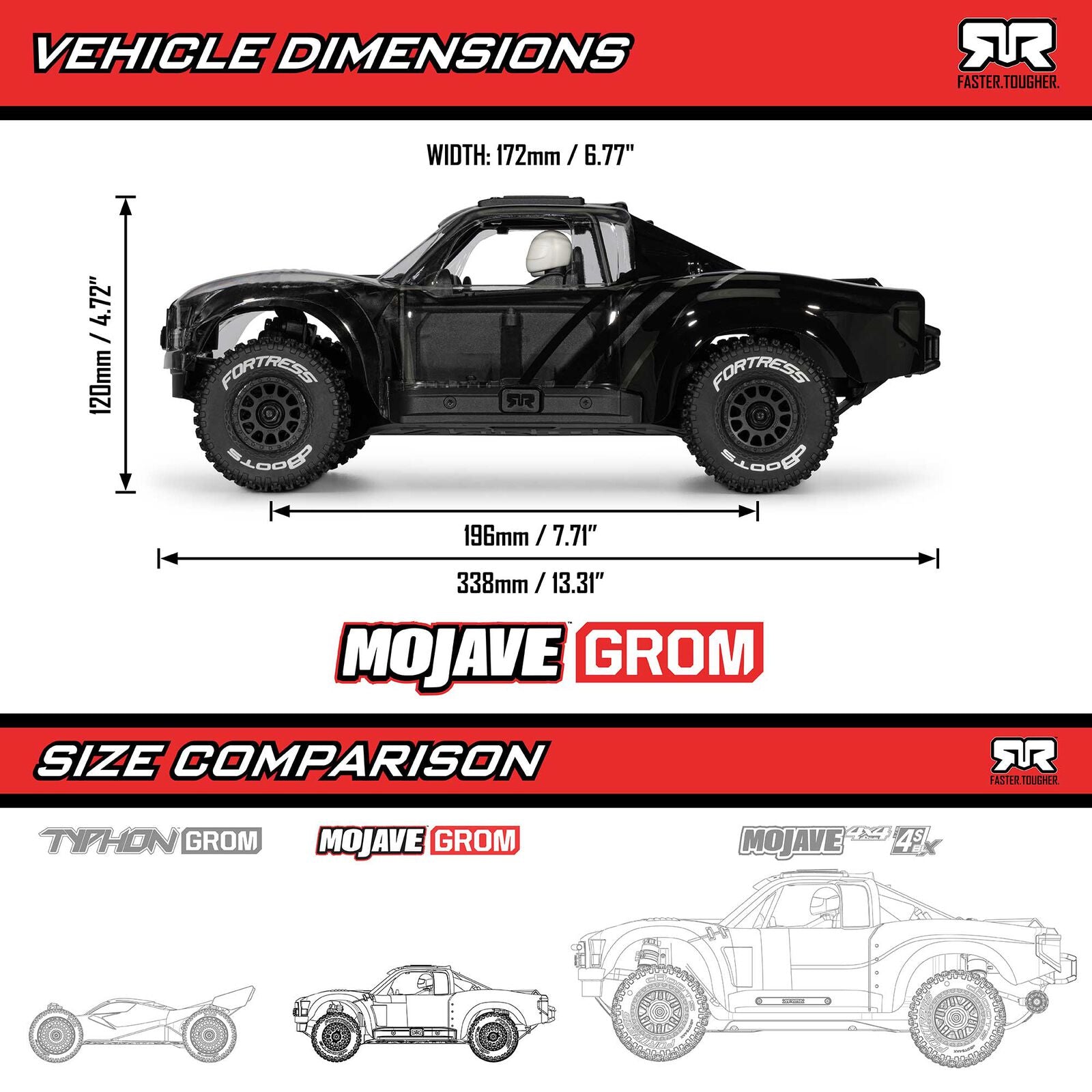1/16 ARRMA MOJAVE GROM RTA Kit (Battery & Charger Included)