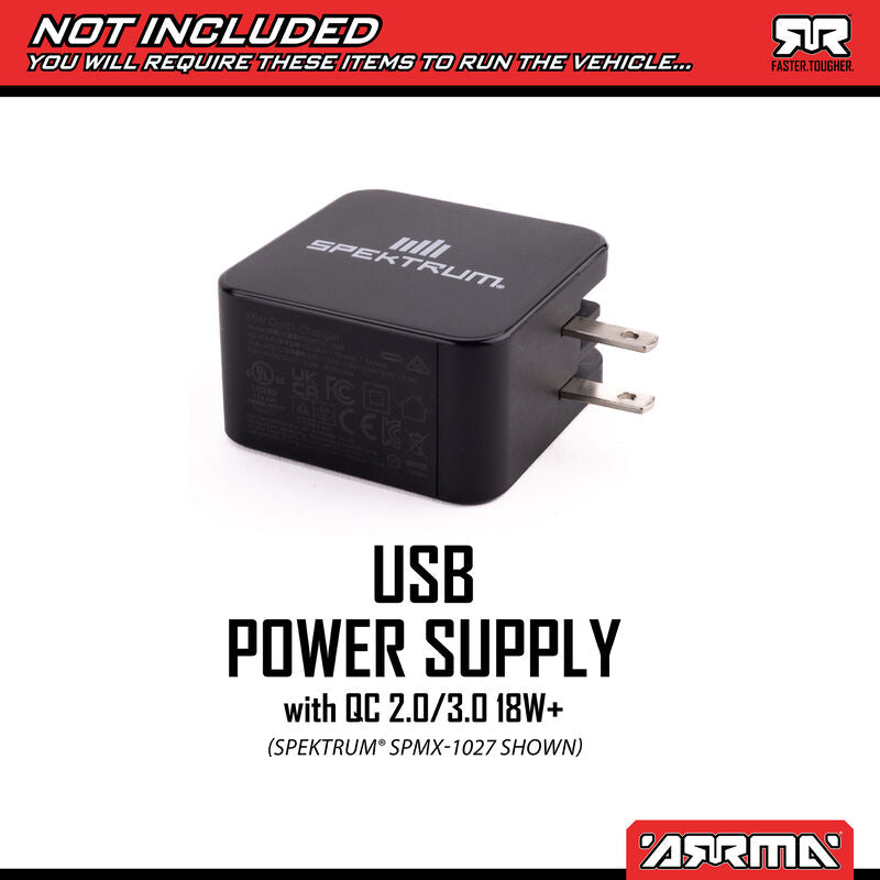 Arrma Mini Kraton 3S BLX 4X4 1/16 RTR Brushless Speed Monster Truck w/2.4GHz Radio, 3S LiPo Battery & Charger (Assorted Colors)