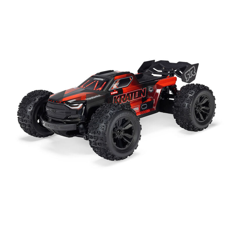 Arrma Mini Kraton 3S BLX 4X4 1/16 RTR Brushless Speed Monster Truck (Red/Blue) w/2.4GHz Radio, 3S LiPo Battery & Charger
