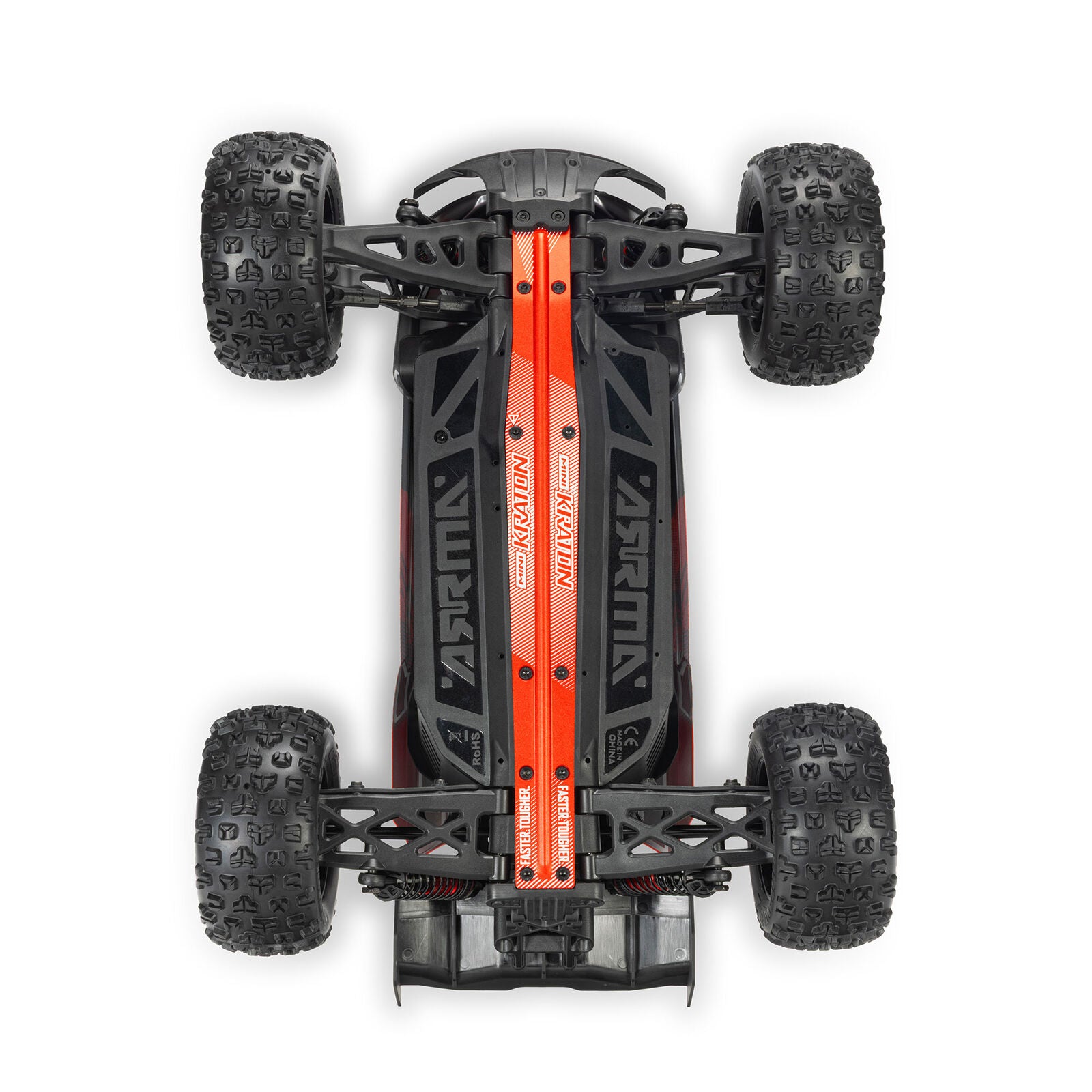 Arrma Mini Kraton 3S BLX 4X4 1/16 RTR Brushless Speed Monster Truck (Red/Blue) w/2.4GHz Radio, 3S LiPo Battery & Charger