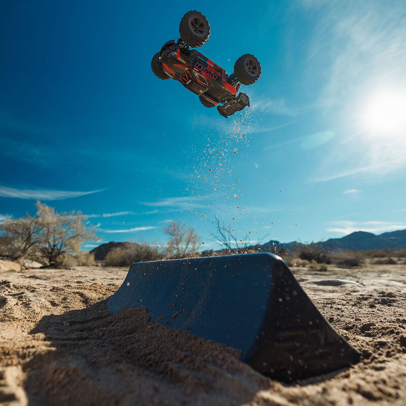 Arrma Mini Kraton 3S BLX 4X4 1/16 RTR Brushless Speed Monster Truck (Red/Blue) w/2.4GHz Radio, 3S LiPo Battery & Charger