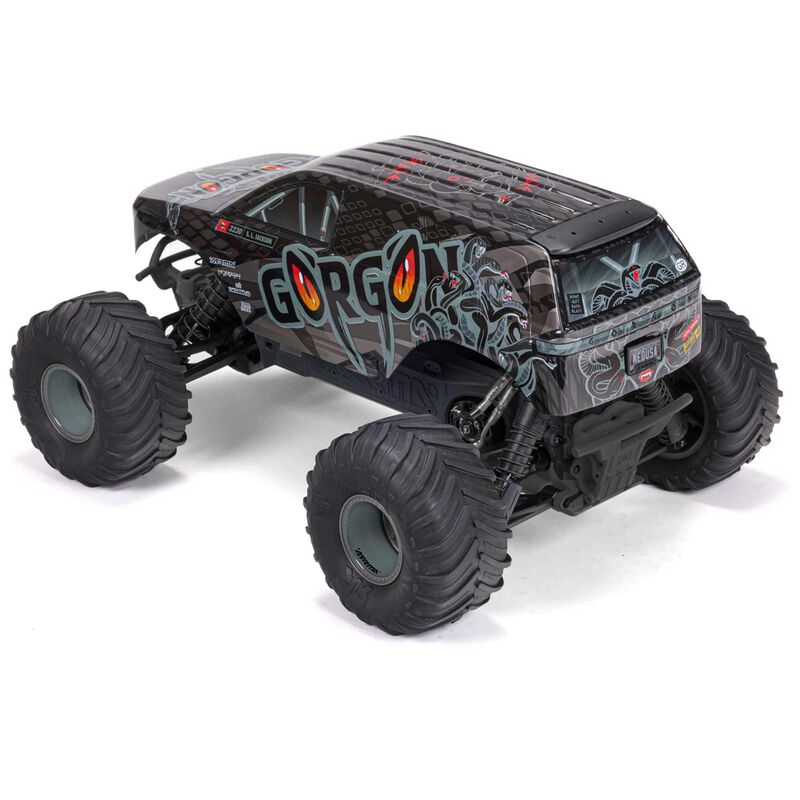 Arrma 1/10 GORGON 4X2 MEGA 550 Brushed Monster Truck Ready-To-Assemble Kit w/ Battery & Charger