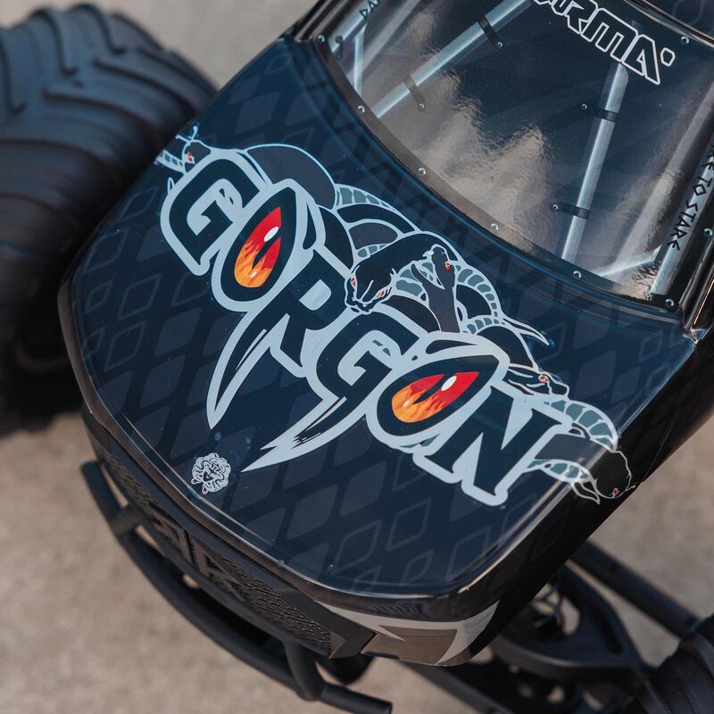 Arrma 1/10 GORGON 4X2 MEGA 550 Brushed Monster Truck Ready-To-Assemble Kit w/ Battery & Charger