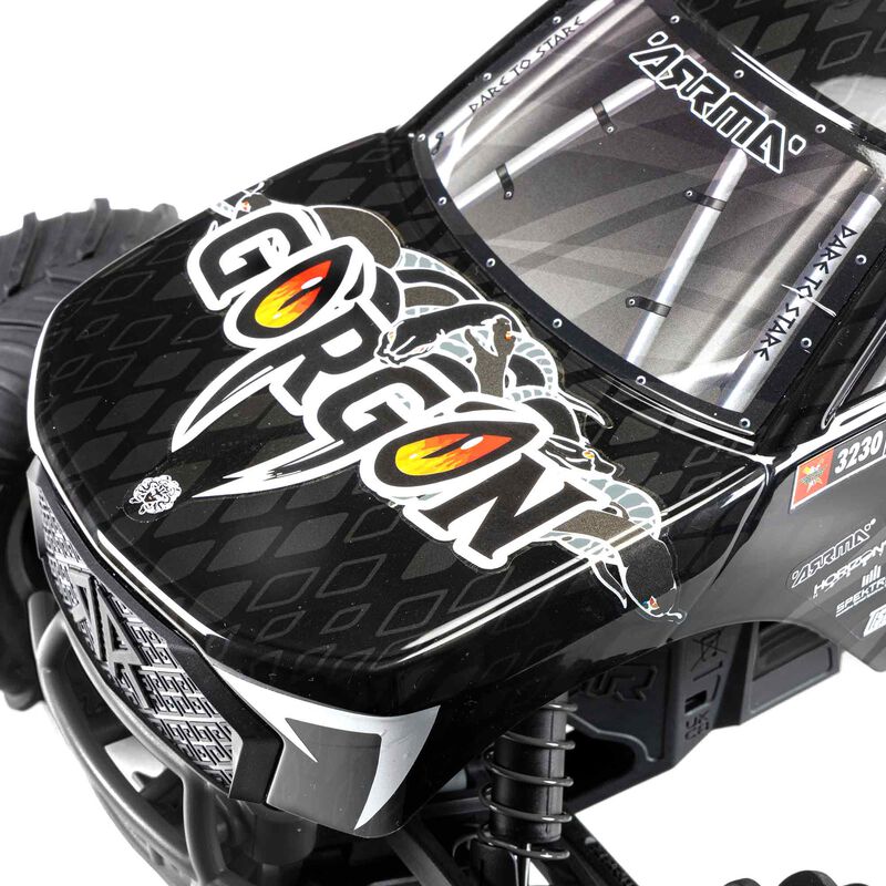 Arrma 1/10 GORGON 4X2 MEGA 550 Brushed Monster Truck Ready-To-Assemble Kit w/ Battery & Charger