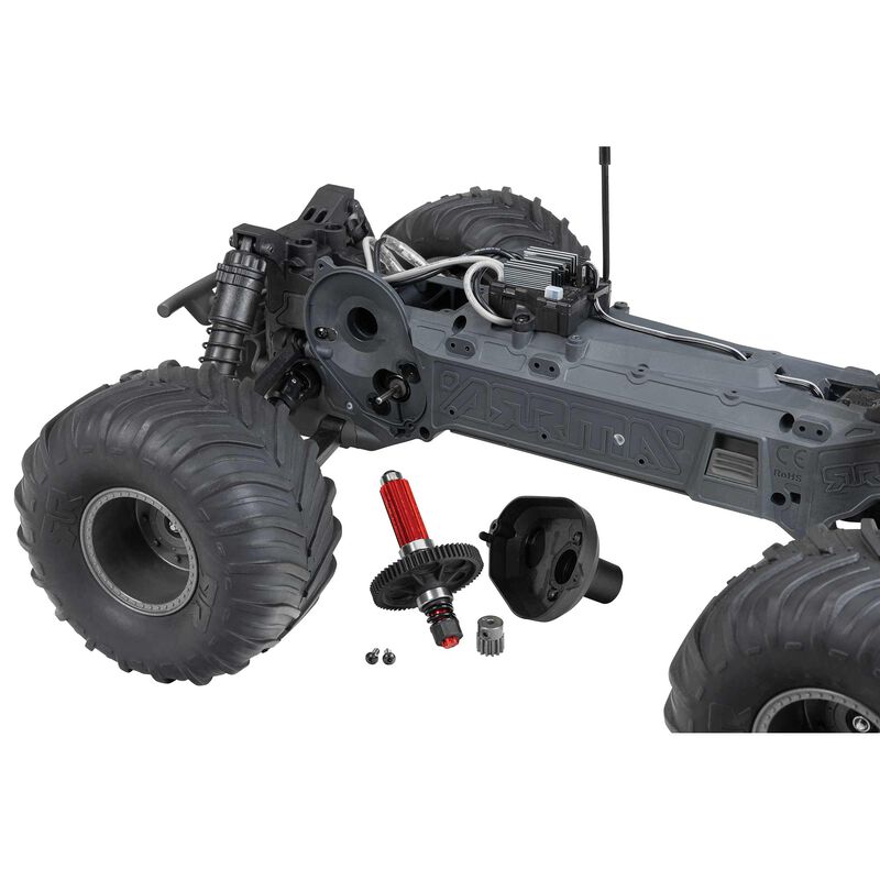 Arrma 1/10 GORGON 4X2 MEGA 550 Brushed Monster Truck Ready-To-Assemble Kit w/ Battery & Charger