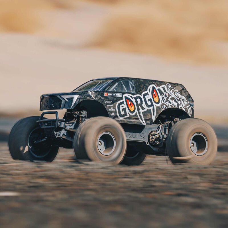 Arrma 1/10 GORGON 4X2 MEGA 550 Brushed Monster Truck Ready-To-Assemble Kit w/ Battery & Charger
