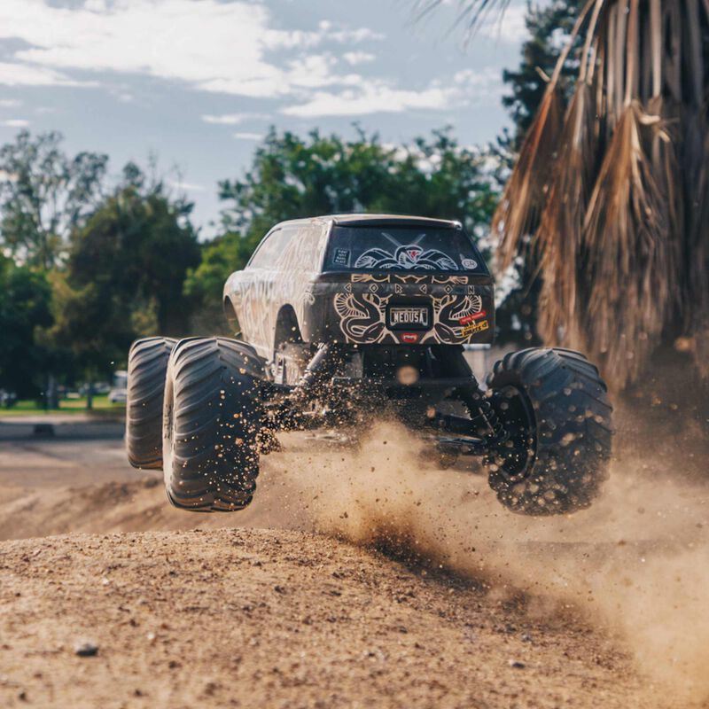 Arrma 1/10 GORGON 4X2 MEGA 550 Brushed Monster Truck Ready-To-Assemble Kit w/ Battery & Charger