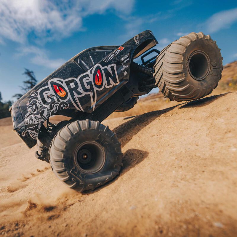Arrma 1/10 GORGON 4X2 MEGA 550 Brushed Monster Truck Ready-To-Assemble Kit w/ Battery & Charger