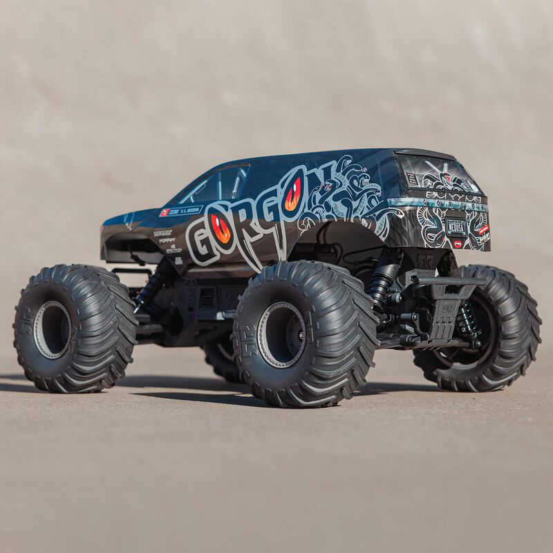 Arrma 1/10 GORGON 4X2 MEGA 550 Brushed Monster Truck Ready-To-Assemble Kit w/ Battery & Charger