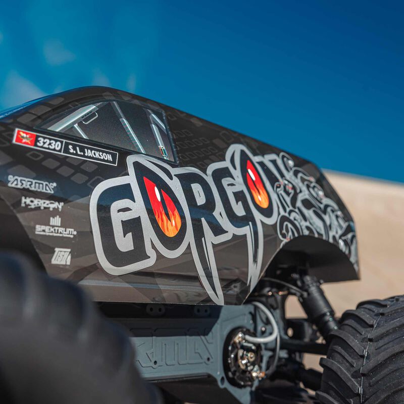 Arrma 1/10 GORGON 4X2 MEGA 550 Brushed Monster Truck Ready-To-Assemble Kit w/ Battery & Charger