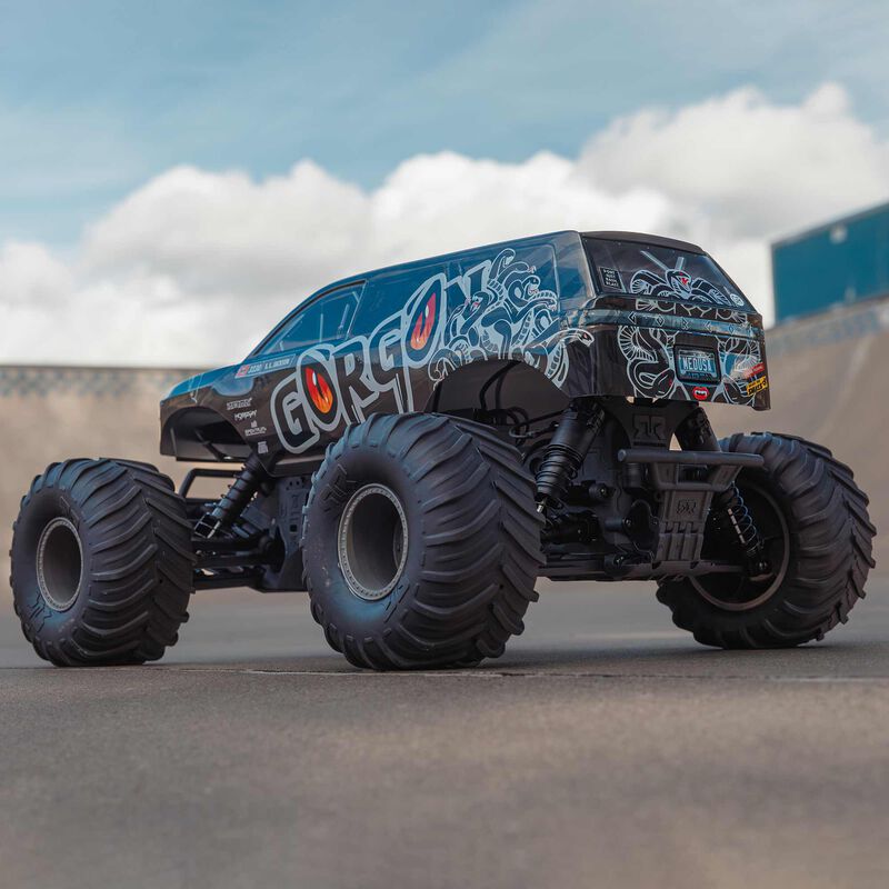 Arrma 1/10 GORGON 4X2 MEGA 550 Brushed Monster Truck Ready-To-Assemble Kit w/ Battery & Charger