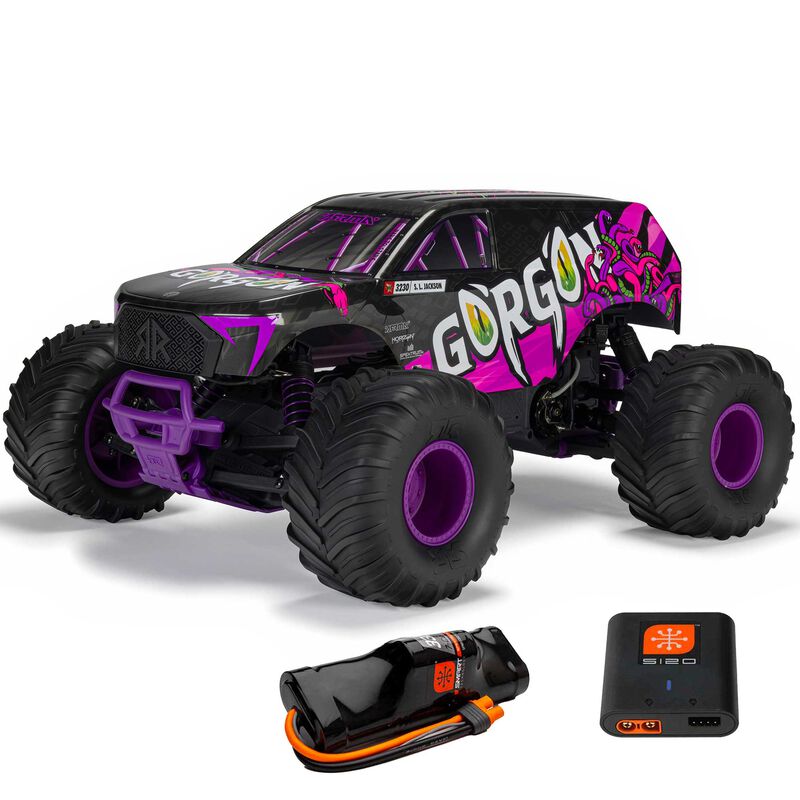 Arrma 1/10 GORGON 4X2 MEGA 550 Brushed Monster Truck RTR with Battery & Charger