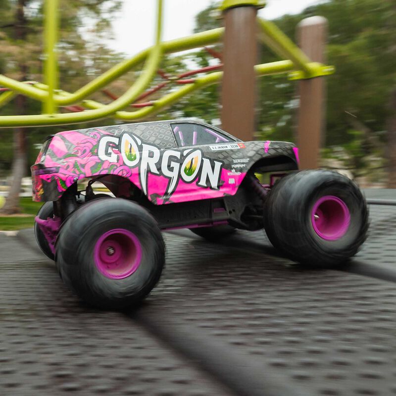 Arrma 1/10 GORGON 4X2 MEGA 550 Brushed Monster Truck RTR with Battery & Charger