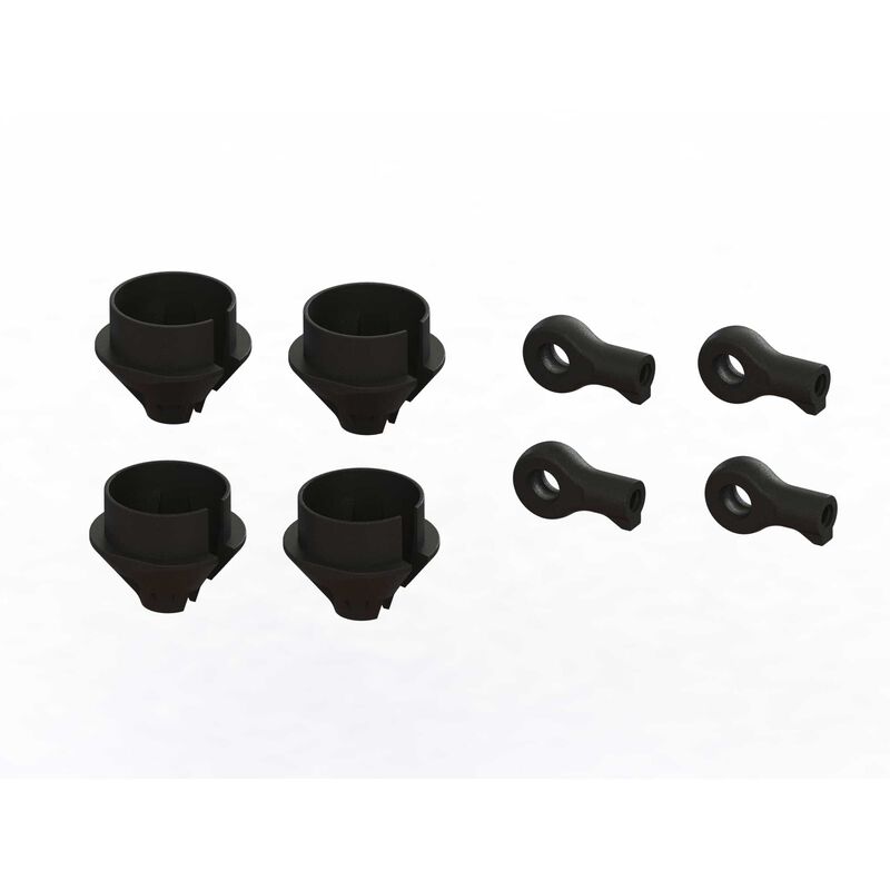 Arrma HD Shock Rod End & Spring Cup Set (4)