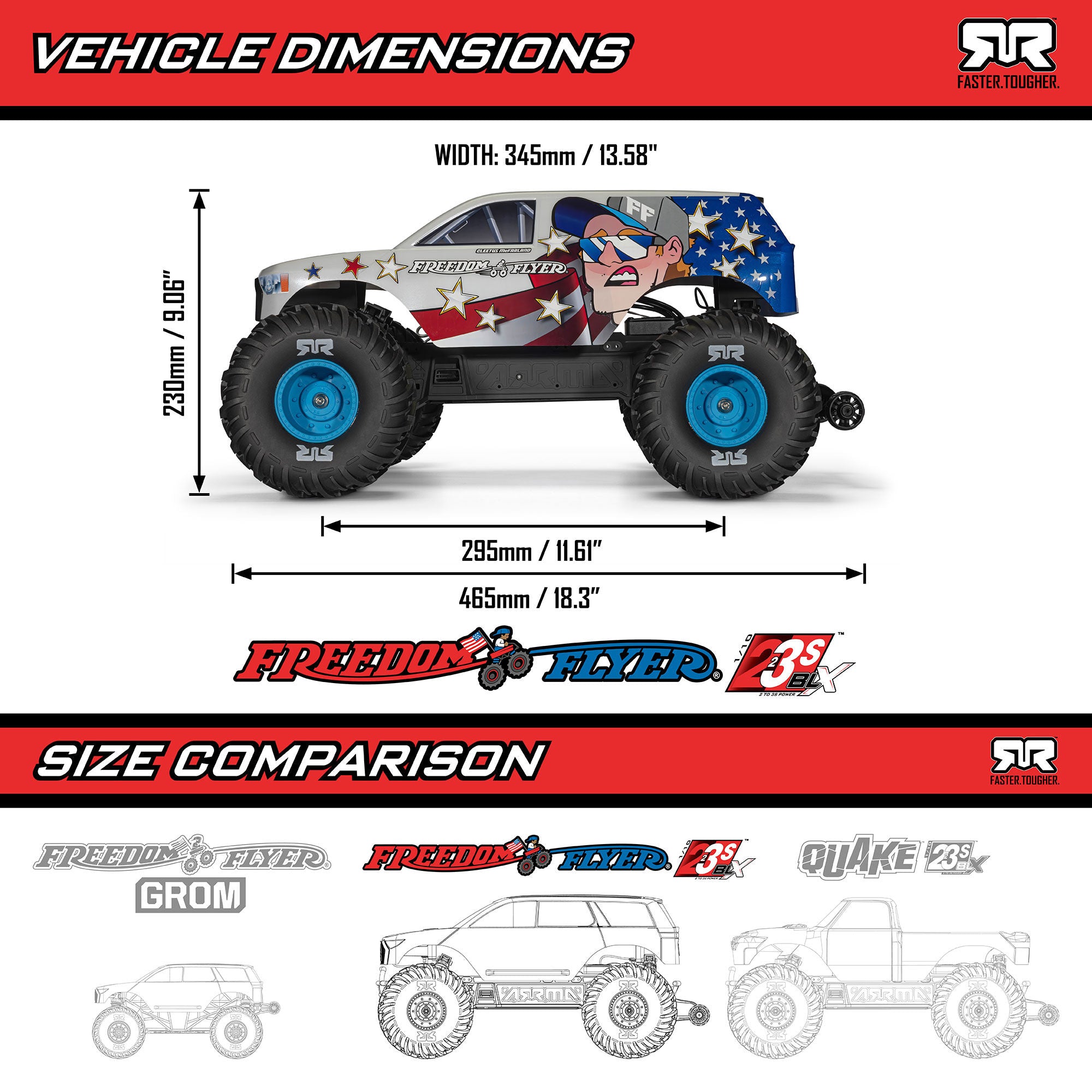 1/10 ARRMA FREEDOM FLYER 223S (Battery & Charger Included)