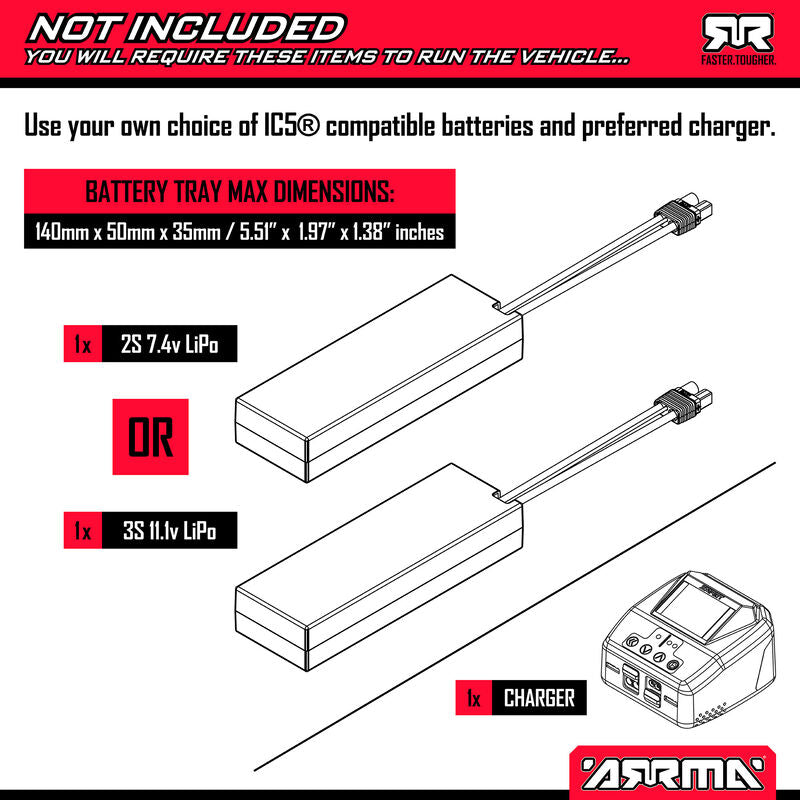 1/10 QUAKE 223S DSC 2WD RTR Brushless Monster Truck