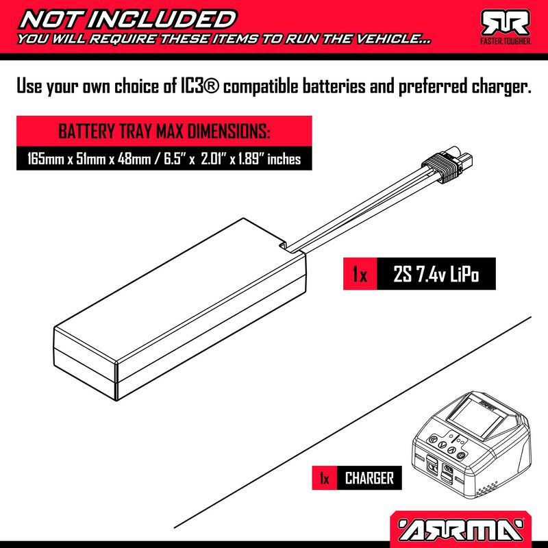 Arrma Typhon Mega 665 1/8 4WD Electric Buggy w/SLT2 2.4GHz Radio