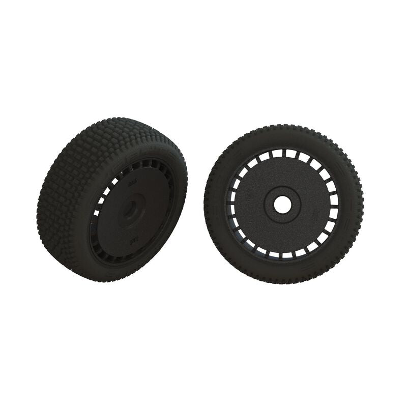 Arrma dBoots Exabyte Glued Tire Set, Black (2)