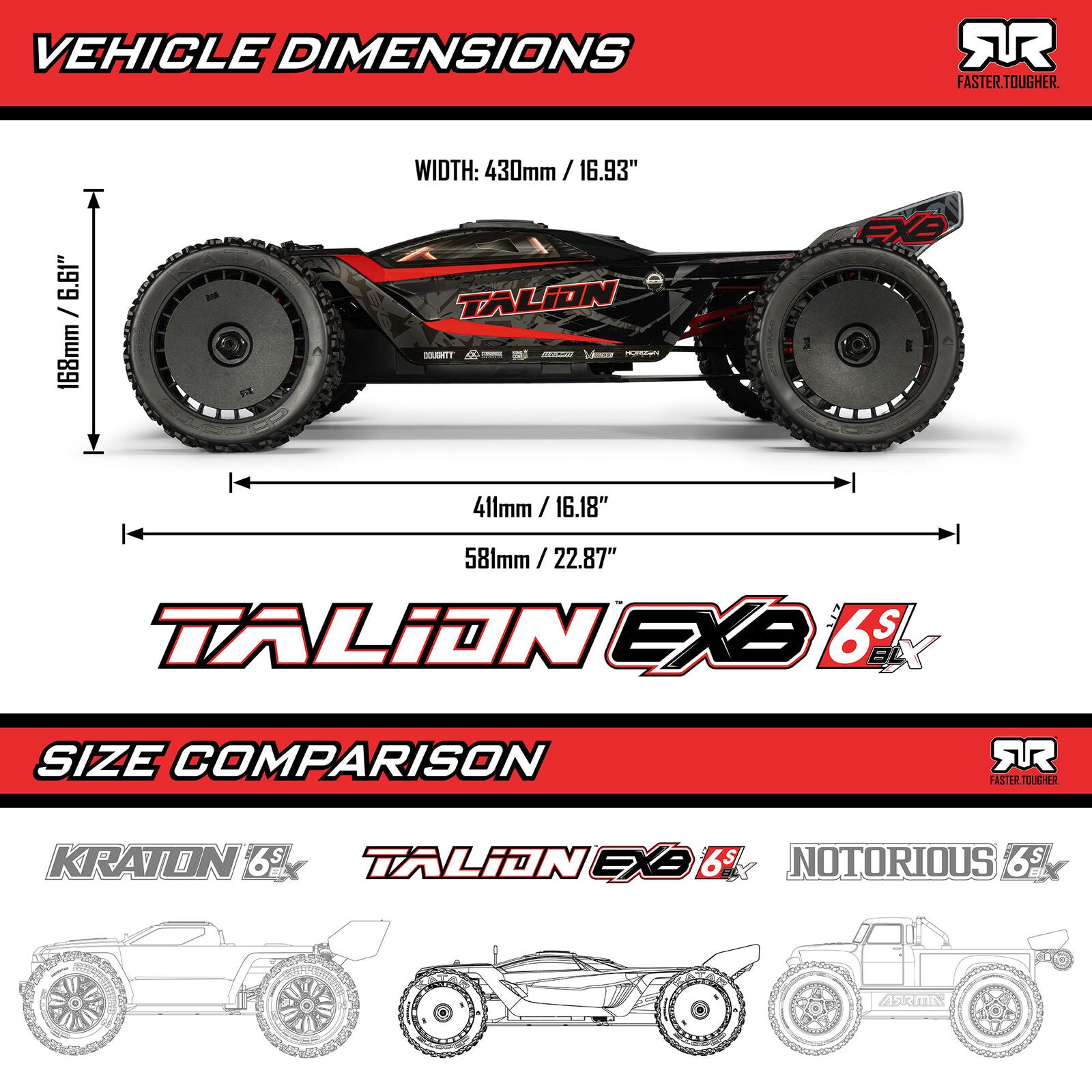 Arrma 1/7 ARRMA TALION 6S EXB