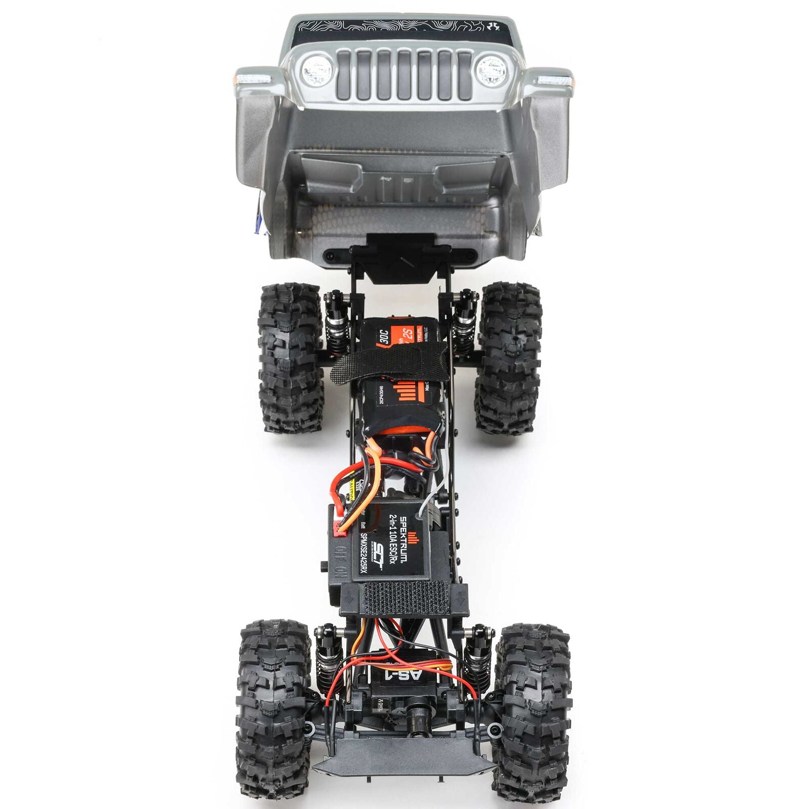 Axial 1/24 SCX24 Summit Racing Jeep Gladiator 4X4 Rock Crawler RTR (Battery & Charger Included), Gray