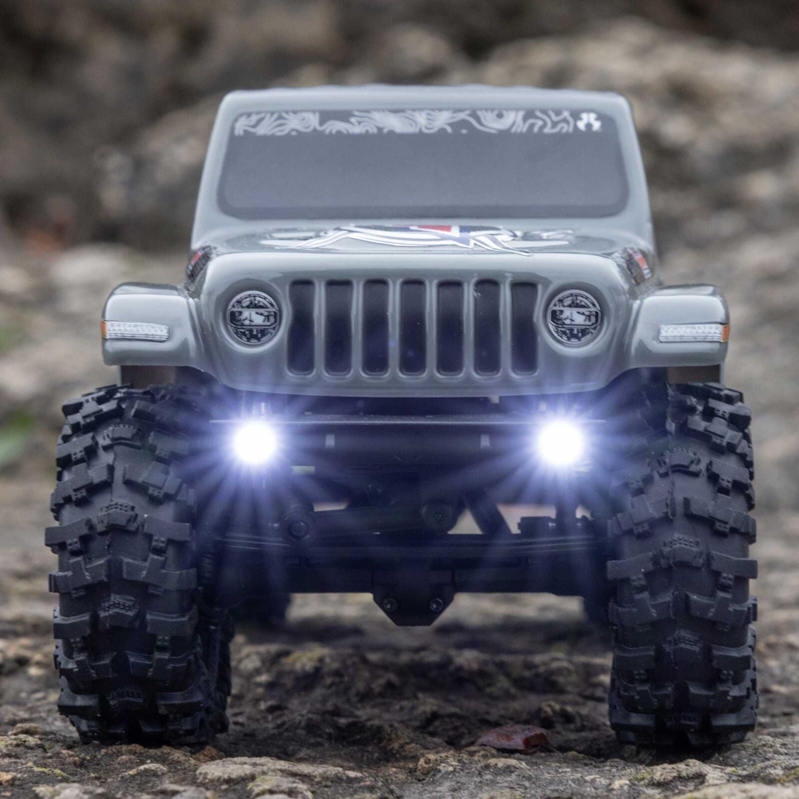 Axial 1/24 SCX24 Summit Racing Jeep Gladiator 4X4 Rock Crawler RTR (Battery & Charger Included), Gray