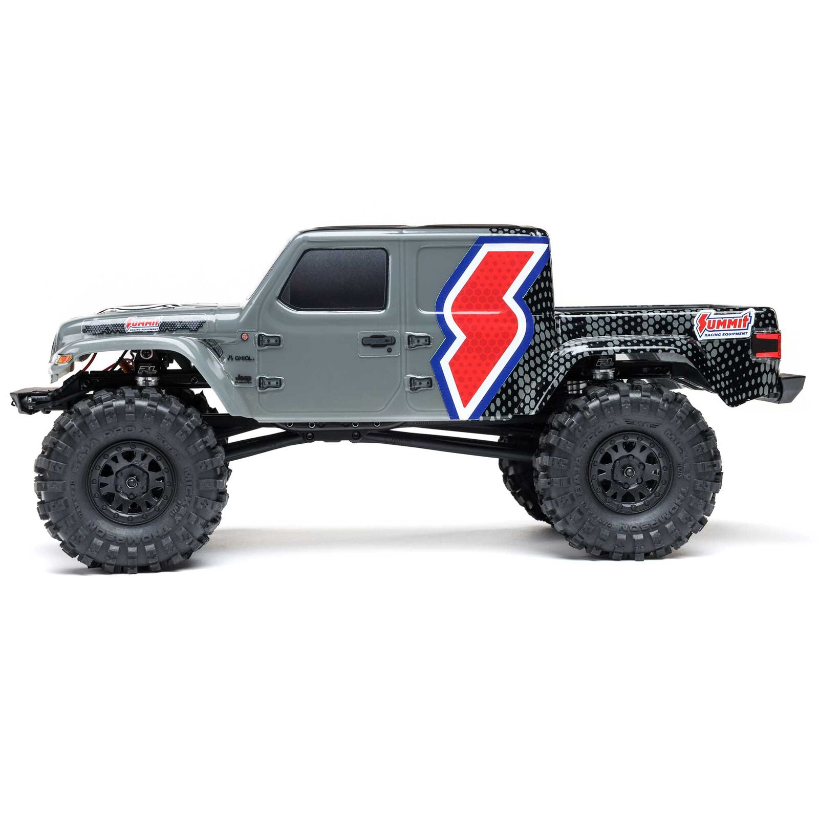 Axial 1/24 SCX24 Summit Racing Jeep Gladiator 4X4 Rock Crawler RTR (Battery & Charger Included), Gray
