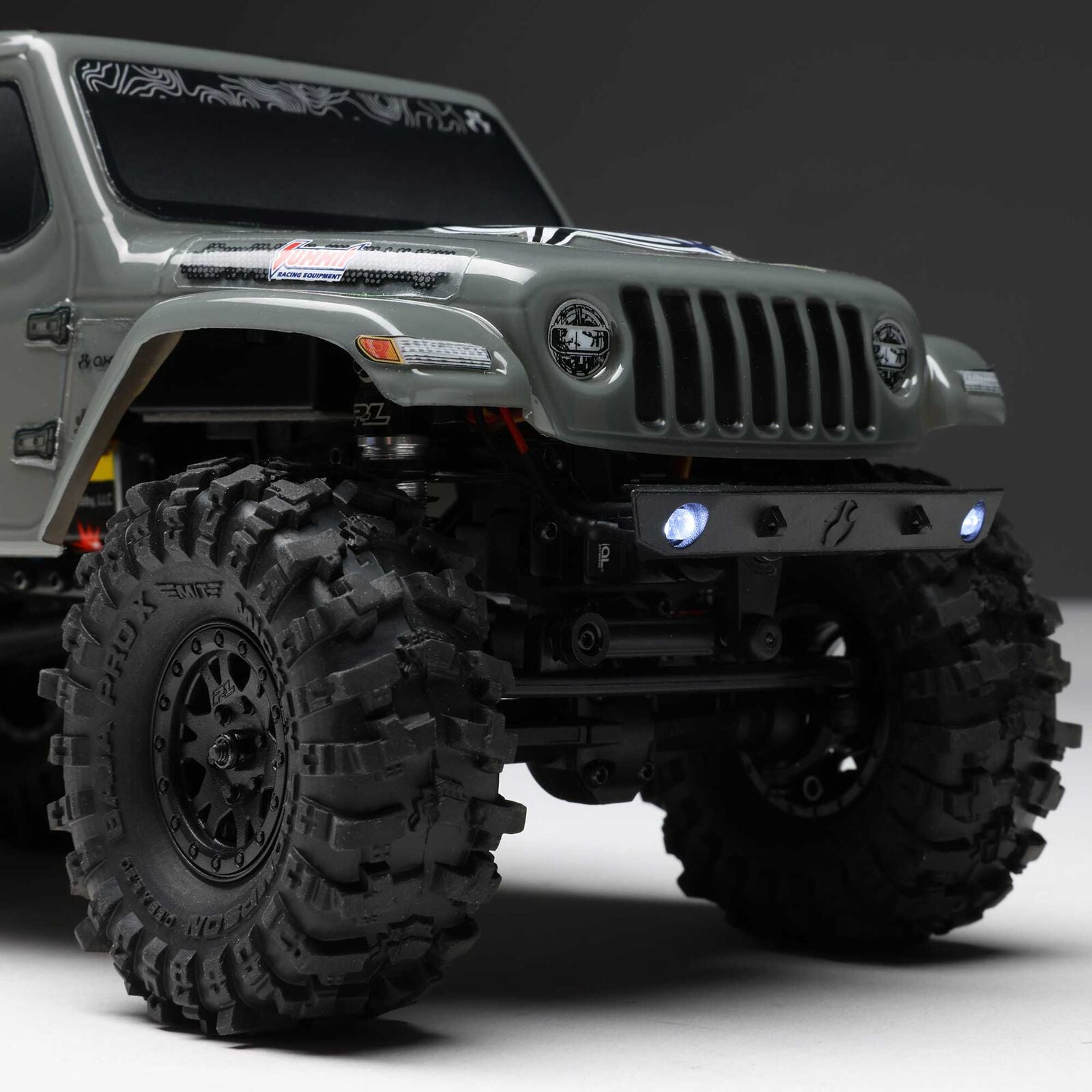 Axial 1/24 SCX24 Summit Racing Jeep Gladiator 4X4 Rock Crawler RTR (Battery & Charger Included), Gray