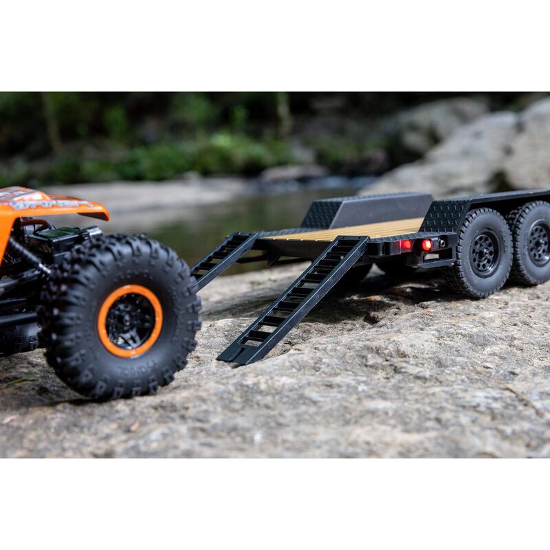 Axial 1/24 SCX24 Flat Bed Vehicle Trailer w/ LED Lights