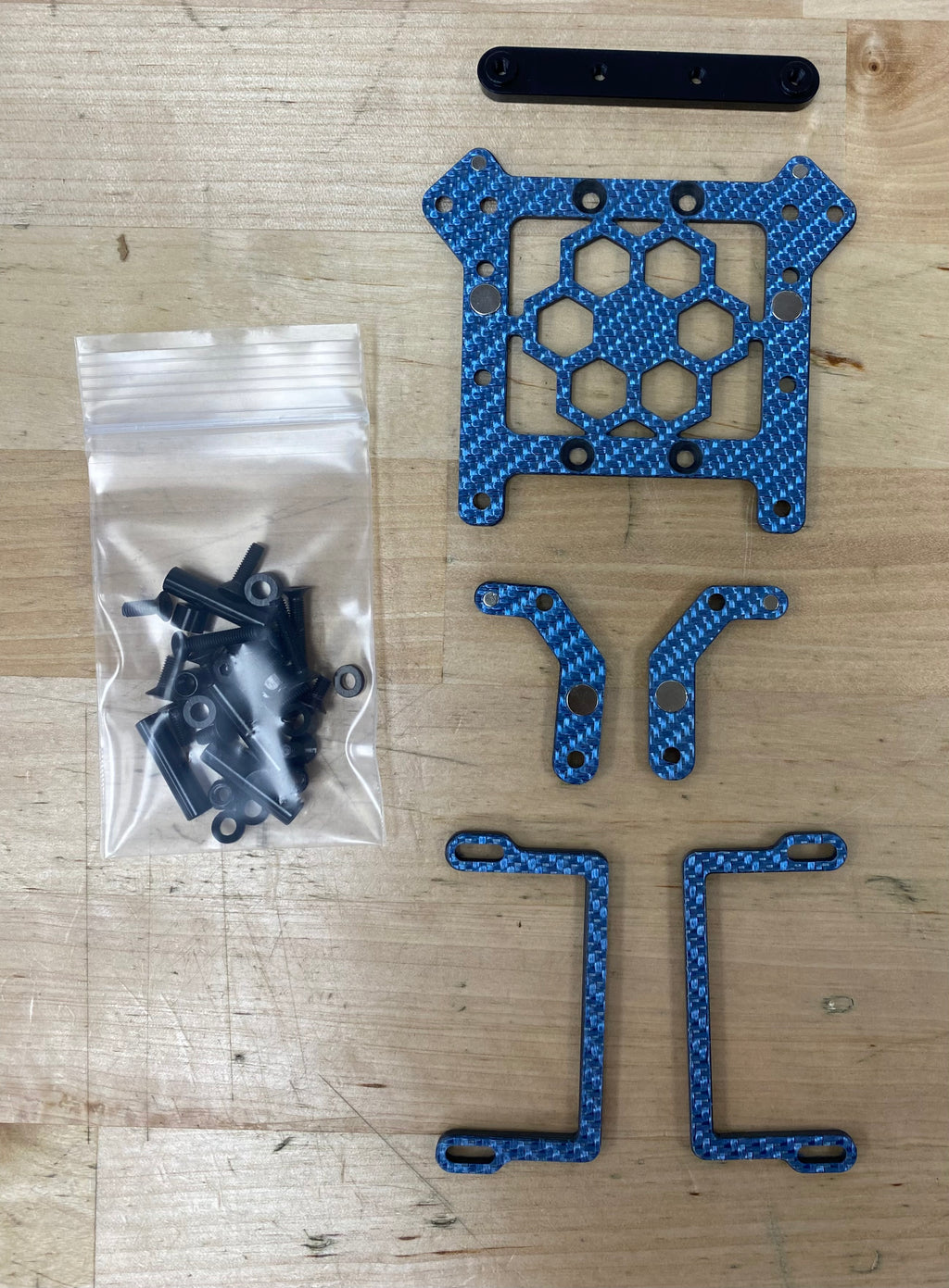 Bingo RC Designs Battery Holder Carbon Fiber Lightweight (Reve D RDX)