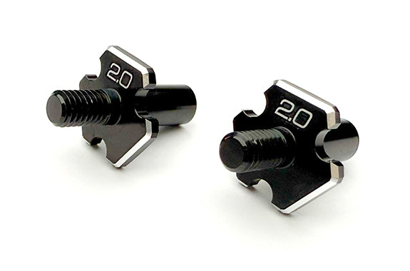 Reve D RDX Alu. Front 2mm Axle for D1-MK-B2 (2pcs.)(D1-010FA2)