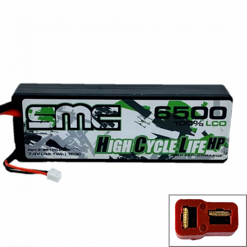 SMC HCL-HP 2S 7.4V 6500mAh 150C Hardcase LiPo Battery