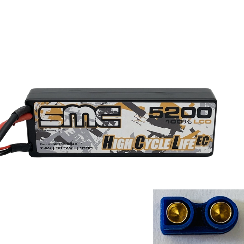 SMC HCL-EC 2S 7.4V 5200mAh 100C Hardcase LiPo Battery