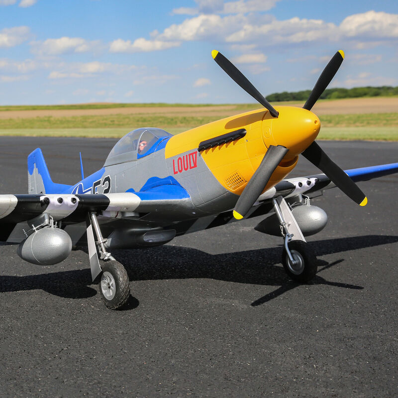 E-Flite P-51D Mustang 1.5m Smart BNF Basic with AS3X and SAFE Select