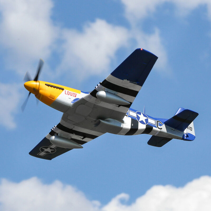 E-Flite P-51D Mustang 1.5m Smart BNF Basic with AS3X and SAFE Select