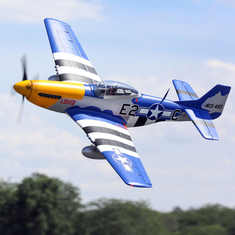 E-Flite P-51D Mustang 1.5m Smart BNF Basic with AS3X and SAFE Select
