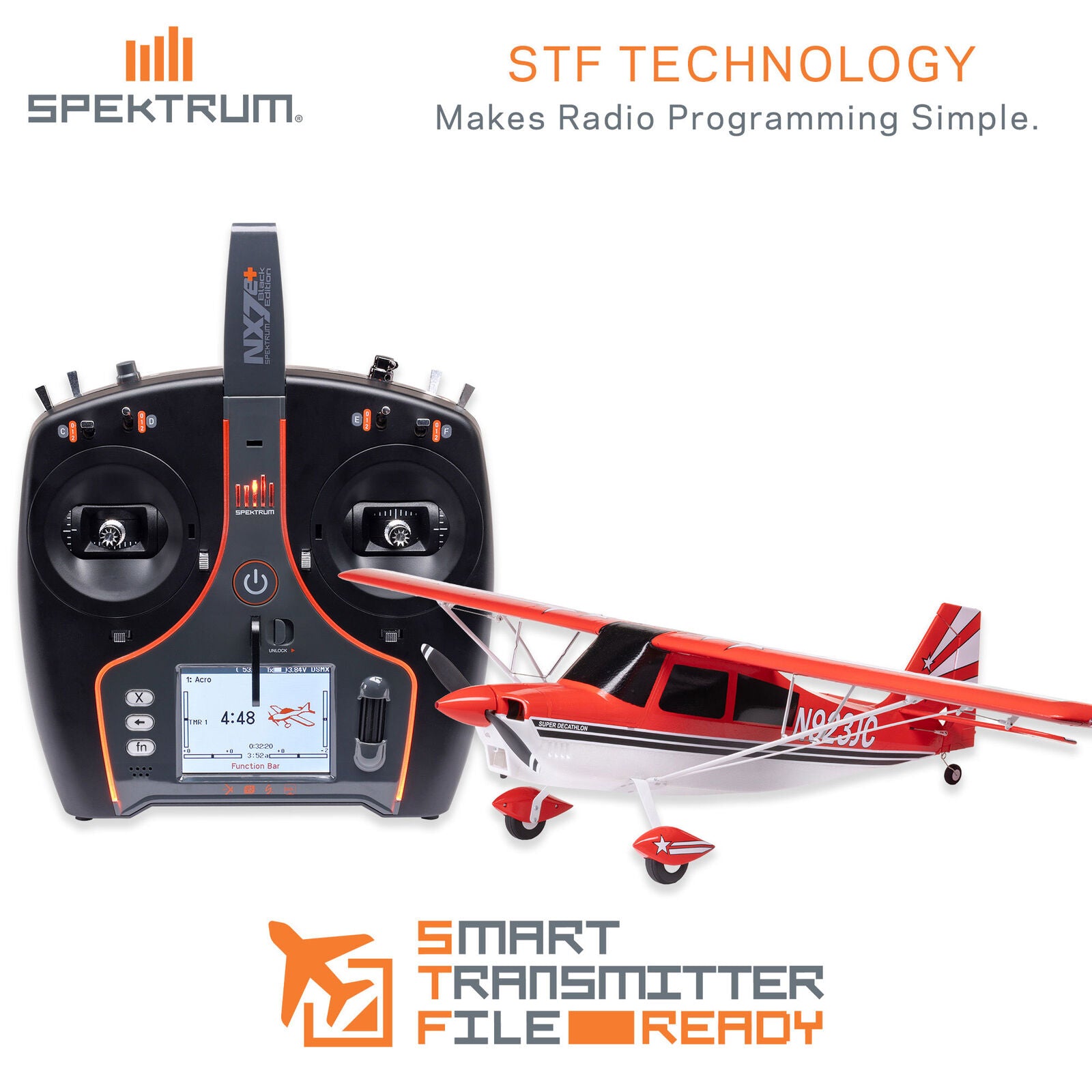 E-Flite Super Decathlon 1.2m BNF Basic with AS3X+ and SAFE Select
