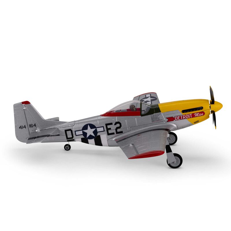 E-flite UMX P-51D Mustang “Detroit Miss” BNF Basic with AS3X and SAFE Select