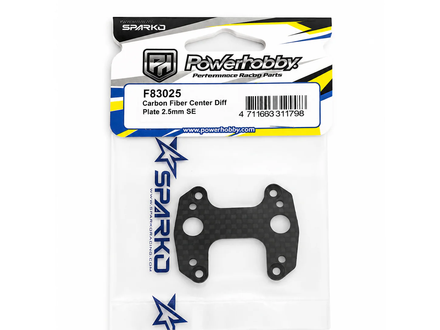 Sparko F8 Nitro SE Carbon Fiber Center Diff Plate 2.5mm