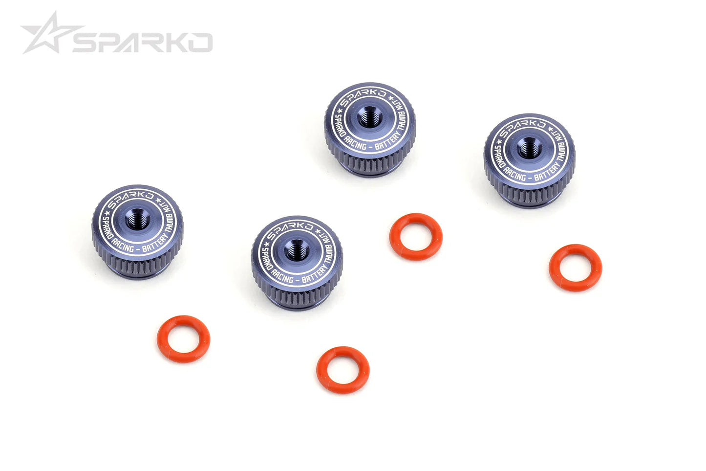 Sparko F8 Aluminum Battery Strap Nut (4) Dark Blue