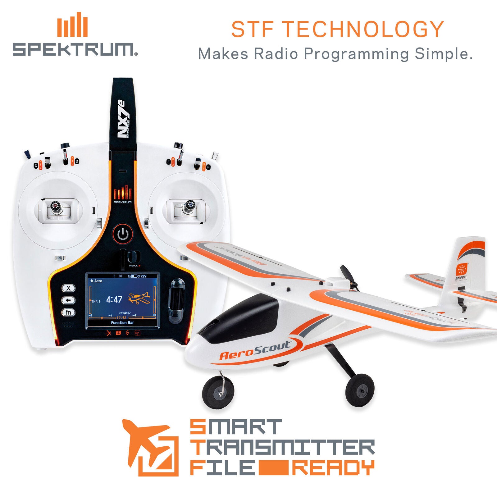 HobbyZone AeroScout S 2 1.1m BNF Basic with SAFE