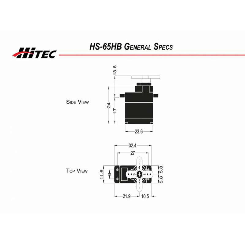 Hitec HS-65HB Sub-Micro Analog Karbonite Gear Servo