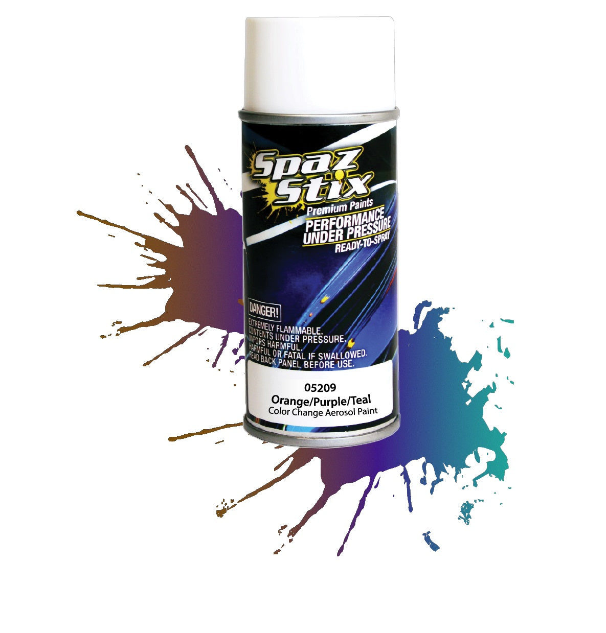 Spaz Stix Multi-Color Change Spray Paint (Orange/Purple/Teal) (3.5oz)