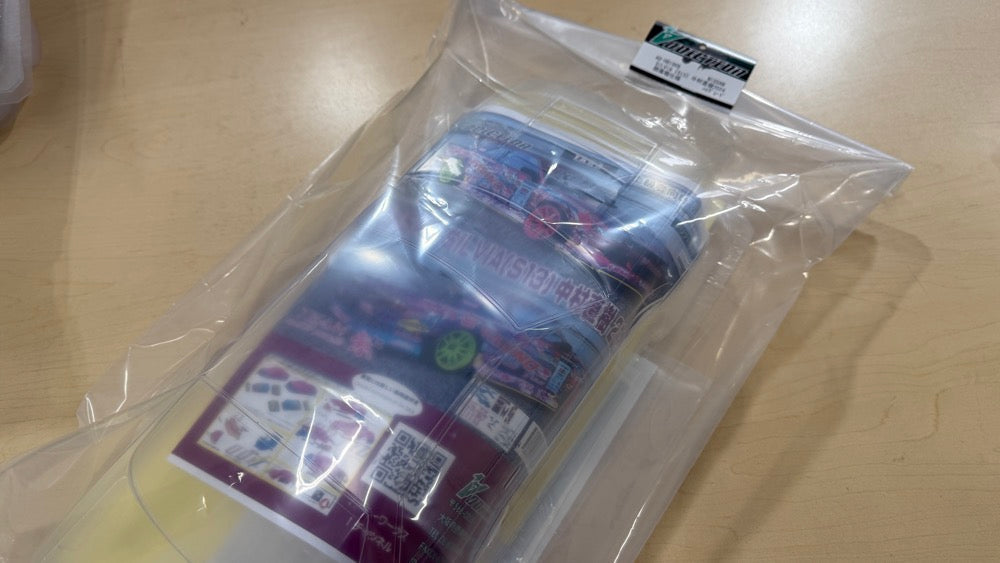 Addiction RC Nissan 240SX Silvia S13 + TAKA Naoki Nakamura 2024 V8 Livery 1-10 Clear Body Set AD-HB19V