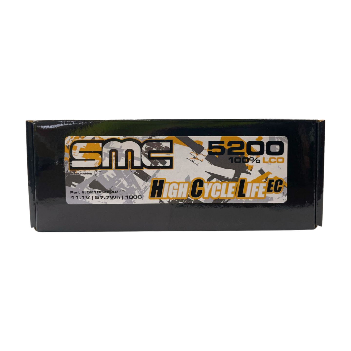 SMC HCL-EC 3S 11.1V 5200mAh 100C Wired Hardcase LiPo Battery