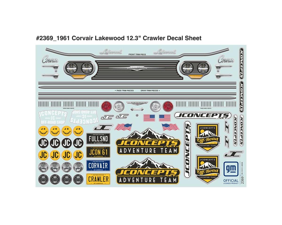 JConcepts 1961 Corvair Lakewood 1/10 Clear Crawler Body (12.3") (Pre-Cut)