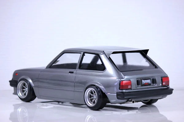 Pandora RC Toyota Starlet KP61 Late Model 1/10 Clear Drift Body Pandora RC Toyota Starlet KP61 Late Model 1/10 Clear Drift Body