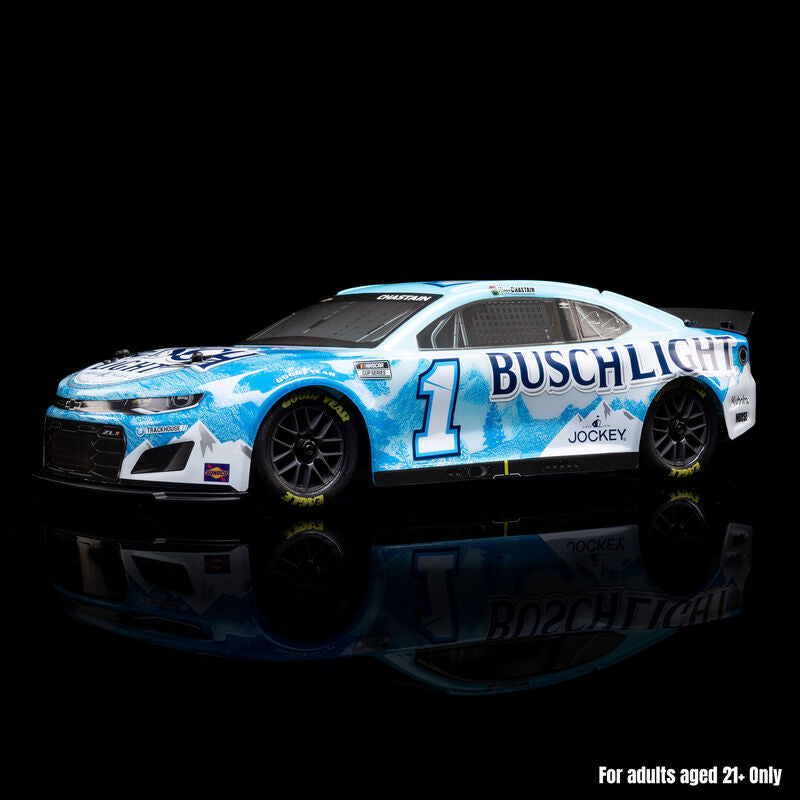 Losi 1/12 NASCAR RC Race Car Ross Chastain No. 1 Busch Light 2025 Chevrolet Camaro ZL1 2S AWD RTR Brushed On-Road (Battery & Charger Included)