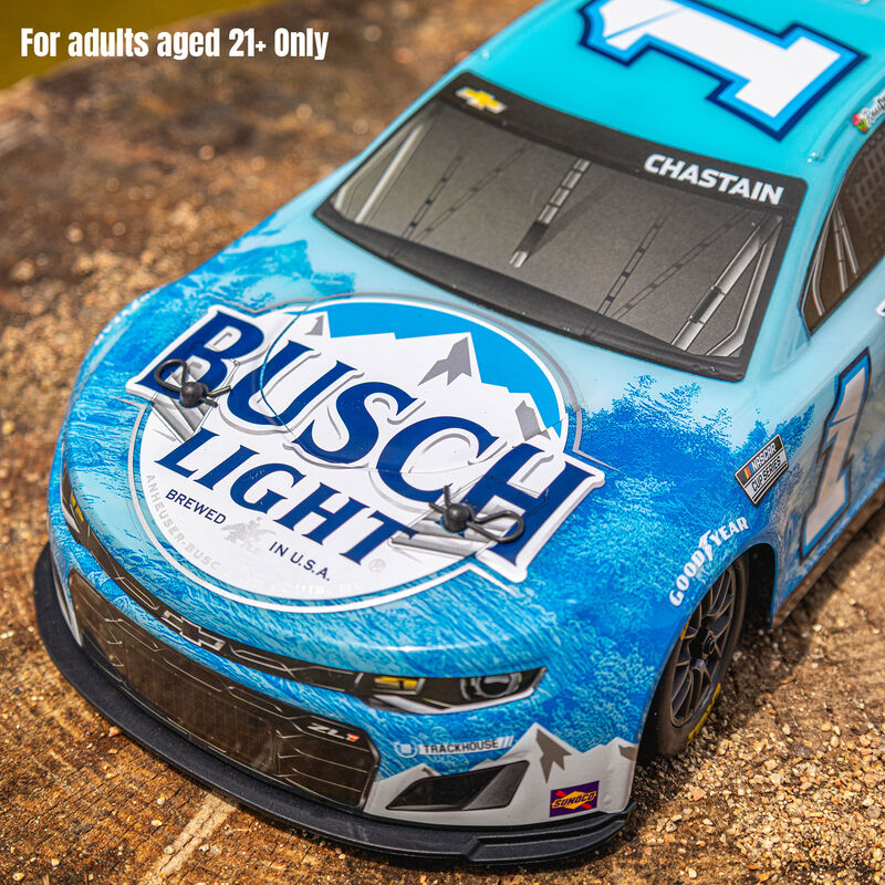 Losi 1/12 NASCAR RC Race Car Ross Chastain No. 1 Busch Light 2025 Chevrolet Camaro ZL1 2S AWD RTR Brushed On-Road (Battery & Charger Included)