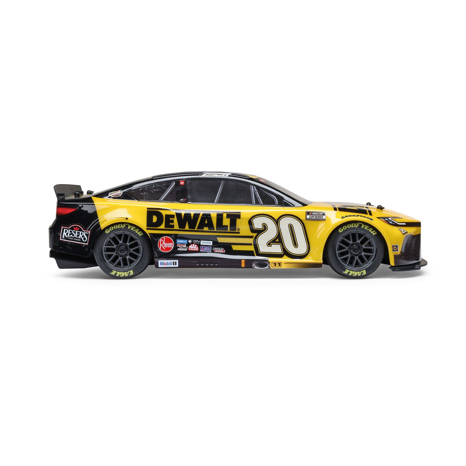 Losi 1/12 NASCAR RC Racecar Christopher Bell No. 20 DeWalt 2025 Toyota Camry 2S AWD RTR Brushed On-Road (Battery & Charger Included)